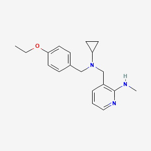 3-{[cyclopropyl(4-ethoxybenzyl)amino]methyl}-N-methylpyridin-2-amine