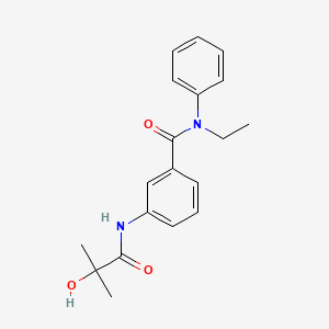 molecular formula C19H22N2O3 B5906142 N-ethyl-3-[(2-hydroxy-2-methylpropanoyl)amino]-N-phenylbenzamide 