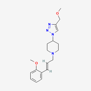 4-[4-(methoxymethyl)-1H-1,2,3-triazol-1-yl]-1-[(2E)-3-(2-methoxyphenyl)prop-2-en-1-yl]piperidine