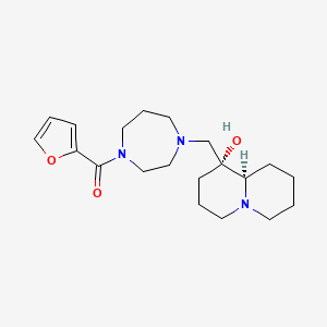 molecular formula C20H31N3O3 B5906158 (1R,9aR)-1-{[4-(2-furoyl)-1,4-diazepan-1-yl]methyl}octahydro-2H-quinolizin-1-ol 