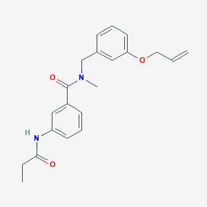 N-[3-(allyloxy)benzyl]-N-methyl-3-(propionylamino)benzamide