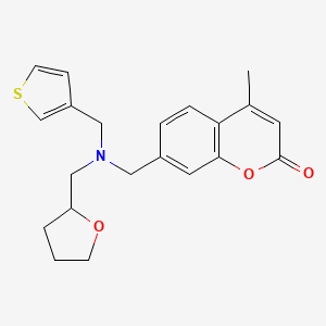 4-methyl-7-{[(tetrahydrofuran-2-ylmethyl)(3-thienylmethyl)amino]methyl}-2H-chromen-2-one