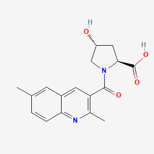 (2S*,4R*)-1-[(2,6-dimethylquinolin-3-yl)carbonyl]-4-hydroxypyrrolidine-2-carboxylic acid