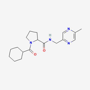 1-(cyclohexylcarbonyl)-N-[(5-methylpyrazin-2-yl)methyl]pyrrolidine-2-carboxamide