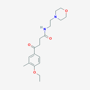 molecular formula C19H28N2O4 B5906218 4-(4-ethoxy-3-methylphenyl)-N-(2-morpholin-4-ylethyl)-4-oxobutanamide 