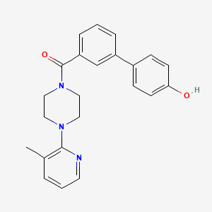 molecular formula C23H23N3O2 B5906250 3'-{[4-(3-methylpyridin-2-yl)piperazin-1-yl]carbonyl}biphenyl-4-ol 