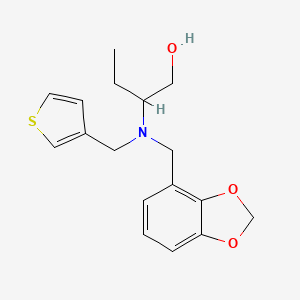 molecular formula C17H21NO3S B5906265 2-[(1,3-benzodioxol-4-ylmethyl)(3-thienylmethyl)amino]butan-1-ol 