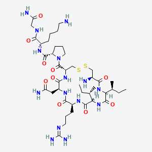 molecular formula C41H73N15O10S2 B590628 (Lys8)-Conopressin S CAS No. 130836-26-9
