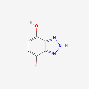 molecular formula C6H4FN3O B590633 7-fluoro-1H-benzo[d][1,2,3]triazol-4-ol CAS No. 134023-61-3