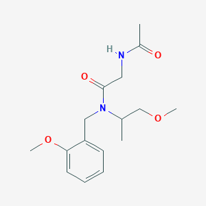 2-(acetylamino)-N-(2-methoxybenzyl)-N-(2-methoxy-1-methylethyl)acetamide