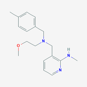 3-{[(2-methoxyethyl)(4-methylbenzyl)amino]methyl}-N-methylpyridin-2-amine