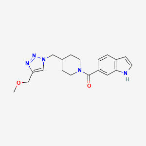 6-[(4-{[4-(methoxymethyl)-1H-1,2,3-triazol-1-yl]methyl}piperidin-1-yl)carbonyl]-1H-indole