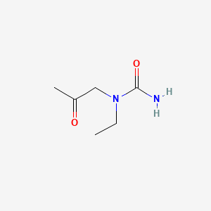 molecular formula C6H12N2O2 B590641 N-Ethyl-N-(2-oxopropyl)urea CAS No. 138169-35-4
