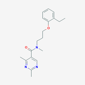 N-[3-(2-ethylphenoxy)propyl]-N,2,4-trimethylpyrimidine-5-carboxamide