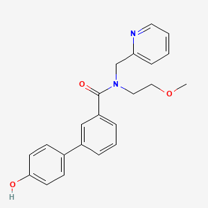 4'-hydroxy-N-(2-methoxyethyl)-N-(pyridin-2-ylmethyl)biphenyl-3-carboxamide