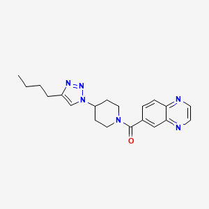 molecular formula C20H24N6O B5906446 6-{[4-(4-butyl-1H-1,2,3-triazol-1-yl)piperidin-1-yl]carbonyl}quinoxaline 