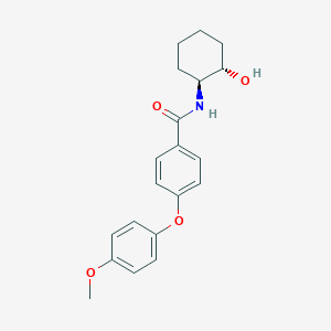 molecular formula C20H23NO4 B5906448 N-[(1S*,2S*)-2-hydroxycyclohexyl]-4-(4-methoxyphenoxy)benzamide 