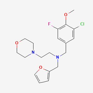 (3-chloro-5-fluoro-4-methoxybenzyl)(2-furylmethyl)(2-morpholin-4-ylethyl)amine