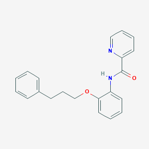 molecular formula C21H20N2O2 B5906495 N-[2-(3-phenylpropoxy)phenyl]pyridine-2-carboxamide 