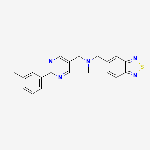 (2,1,3-benzothiadiazol-5-ylmethyl)methyl{[2-(3-methylphenyl)pyrimidin-5-yl]methyl}amine