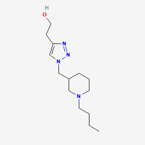 2-{1-[(1-butylpiperidin-3-yl)methyl]-1H-1,2,3-triazol-4-yl}ethanol