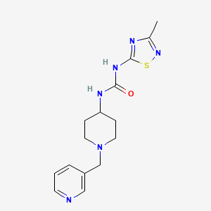 molecular formula C15H20N6OS B5906511 N-(3-methyl-1,2,4-thiadiazol-5-yl)-N'-[1-(pyridin-3-ylmethyl)piperidin-4-yl]urea 