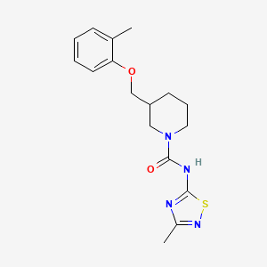 3-[(2-methylphenoxy)methyl]-N-(3-methyl-1,2,4-thiadiazol-5-yl)piperidine-1-carboxamide