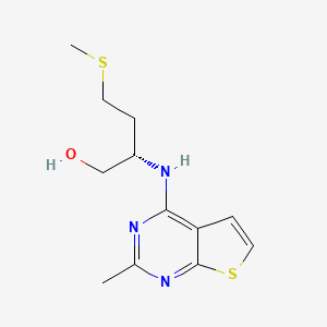 molecular formula C12H17N3OS2 B5906527 (2S)-2-[(2-methylthieno[2,3-d]pyrimidin-4-yl)amino]-4-(methylthio)butan-1-ol 