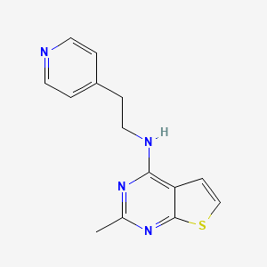 2-methyl-N-(2-pyridin-4-ylethyl)thieno[2,3-d]pyrimidin-4-amine