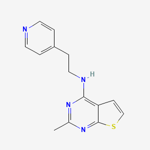 molecular formula C14H14N4S B5906533 2-methyl-N-(2-pyridin-4-ylethyl)thieno[2,3-d]pyrimidin-4-amine 