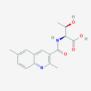 (2S,3R)-2-{[(2,6-dimethylquinolin-3-yl)carbonyl]amino}-3-hydroxybutanoic acid