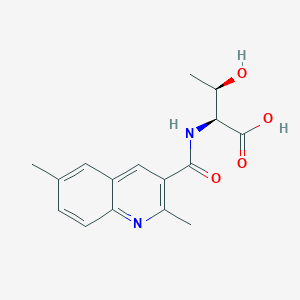 molecular formula C16H18N2O4 B5906540 (2S,3R)-2-{[(2,6-dimethylquinolin-3-yl)carbonyl]amino}-3-hydroxybutanoic acid 