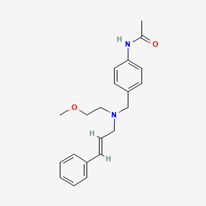 N-[4-({(2-methoxyethyl)[(2E)-3-phenylprop-2-en-1-yl]amino}methyl)phenyl]acetamide