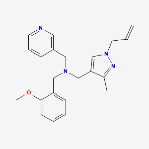 1-(1-allyl-3-methyl-1H-pyrazol-4-yl)-N-(2-methoxybenzyl)-N-(pyridin-3-ylmethyl)methanamine