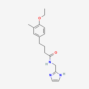 molecular formula C17H23N3O2 B5906581 4-(4-ethoxy-3-methylphenyl)-N-(1H-imidazol-2-ylmethyl)butanamide 