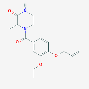 4-[4-(allyloxy)-3-ethoxybenzoyl]-3-methylpiperazin-2-one