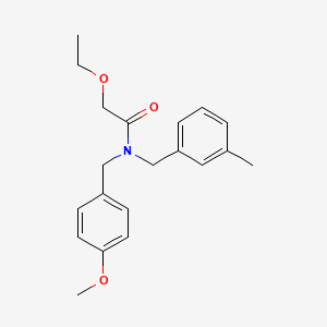 molecular formula C20H25NO3 B5906599 2-ethoxy-N-(4-methoxybenzyl)-N-(3-methylbenzyl)acetamide 