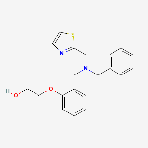 molecular formula C20H22N2O2S B5906601 2-(2-{[benzyl(1,3-thiazol-2-ylmethyl)amino]methyl}phenoxy)ethanol 