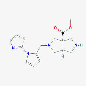 molecular formula C16H20N4O2S B5906621 methyl (3aS*,6aS*)-2-{[1-(1,3-thiazol-2-yl)-1H-pyrrol-2-yl]methyl}hexahydropyrrolo[3,4-c]pyrrole-3a(1H)-carboxylate 