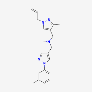 1-(1-allyl-3-methyl-1H-pyrazol-4-yl)-N-methyl-N-{[1-(3-methylphenyl)-1H-pyrazol-4-yl]methyl}methanamine