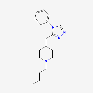 1-butyl-4-[(4-phenyl-4H-1,2,4-triazol-3-yl)methyl]piperidine