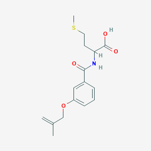 2-({3-[(2-methylprop-2-en-1-yl)oxy]benzoyl}amino)-4-(methylthio)butanoic acid