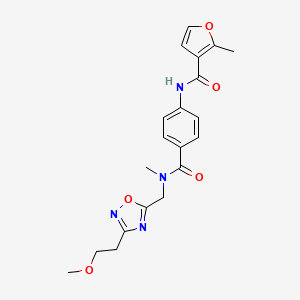 N-(4-{[{[3-(2-methoxyethyl)-1,2,4-oxadiazol-5-yl]methyl}(methyl)amino]carbonyl}phenyl)-2-methyl-3-furamide
