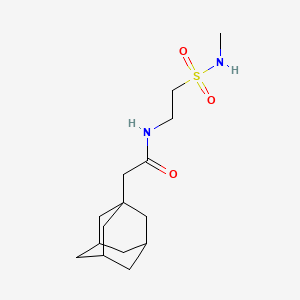 molecular formula C15H26N2O3S B5906706 2-(1-adamantyl)-N-{2-[(methylamino)sulfonyl]ethyl}acetamide 