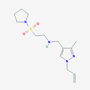 N-[(1-allyl-3-methyl-1H-pyrazol-4-yl)methyl]-2-(pyrrolidin-1-ylsulfonyl)ethanamine