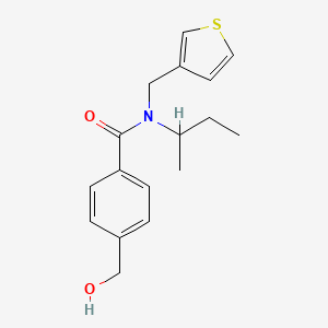 molecular formula C17H21NO2S B5906765 N-(sec-butyl)-4-(hydroxymethyl)-N-(3-thienylmethyl)benzamide 