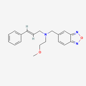 (2,1,3-benzoxadiazol-5-ylmethyl)(2-methoxyethyl)[(2E)-3-phenylprop-2-en-1-yl]amine