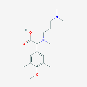 molecular formula C17H28N2O3 B5906812 [[3-(dimethylamino)propyl](methyl)amino](4-methoxy-3,5-dimethylphenyl)acetic acid 