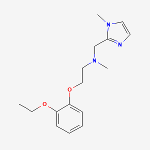 molecular formula C16H23N3O2 B5906821 2-(2-ethoxyphenoxy)-N-methyl-N-[(1-methyl-1H-imidazol-2-yl)methyl]ethanamine 