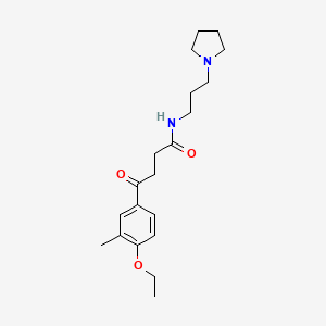 4-(4-ethoxy-3-methylphenyl)-4-oxo-N-(3-pyrrolidin-1-ylpropyl)butanamide